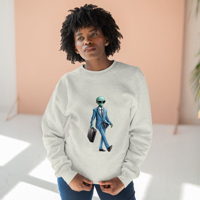 Galactic 9-to-5: The Astro Exec Premium Sweatshirt